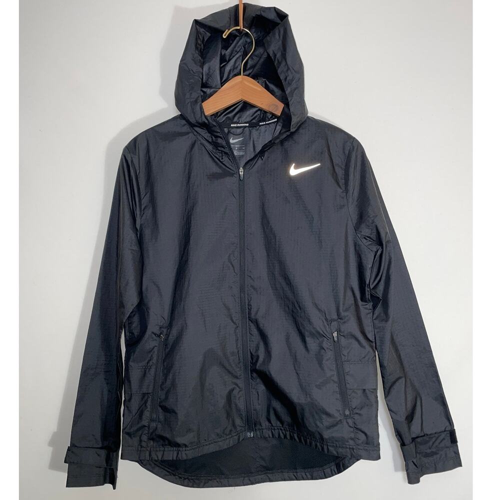 Nike Essential Water-Repellent Hooded Full Zip Running Jacket - Women's Size S
